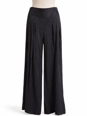 Nilli Lotan Wide Leg Palazzo Pants Black M
